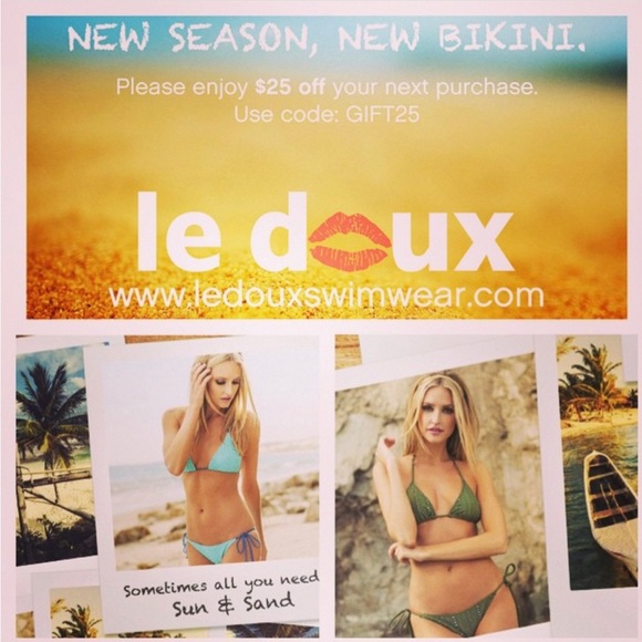 Le Doux Brazilian Leopard Swim Bottom - Picture 4 of 4